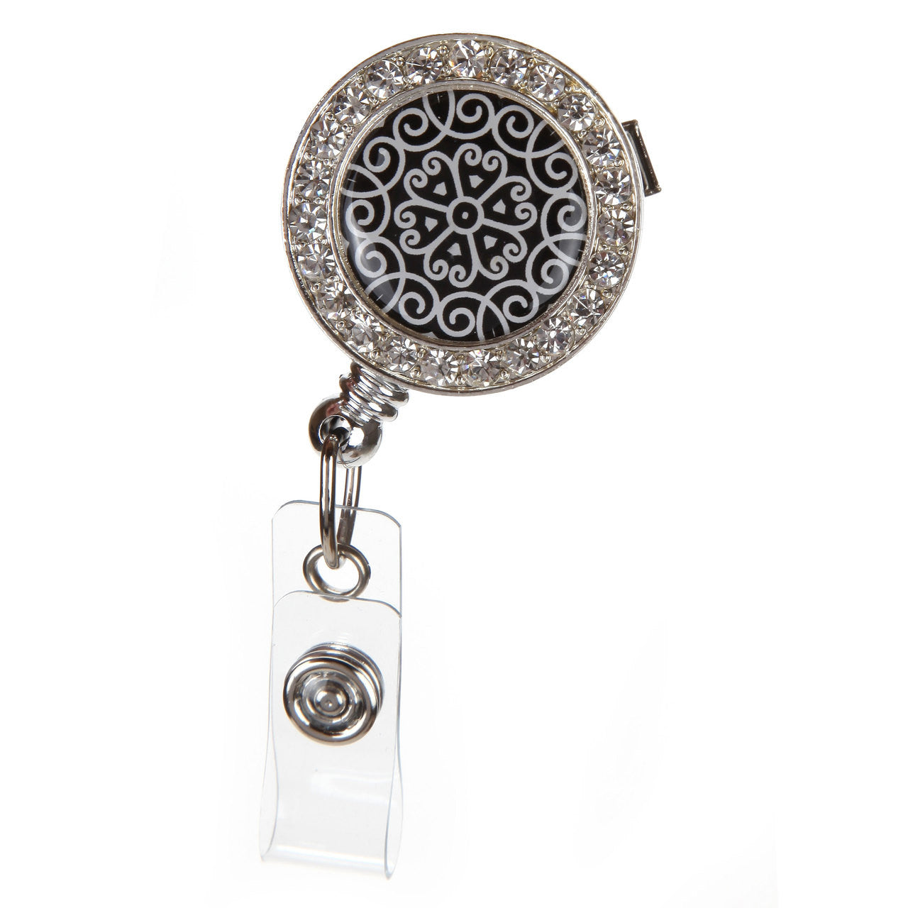Scroll Retractable ID Badge Reel boojeebeads.